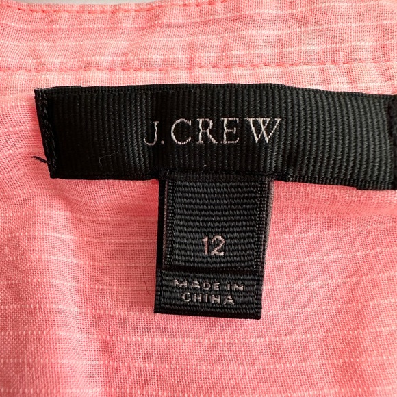 J Crew Long Sleeve Button-Down Shirt in Coral Color - Picture 4 of 5